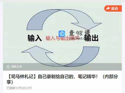 【司马林札记】自己录制给自己的，笔记精华！（内部分享）