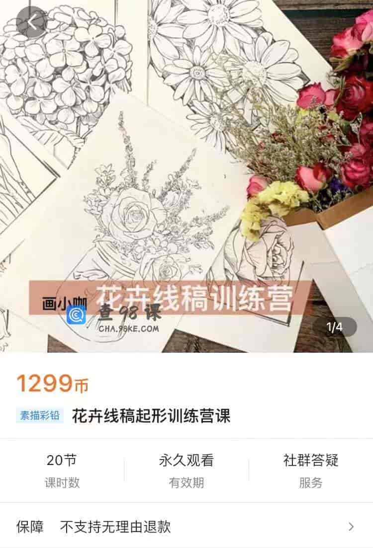 S1413   花卉线稿起形训练营课