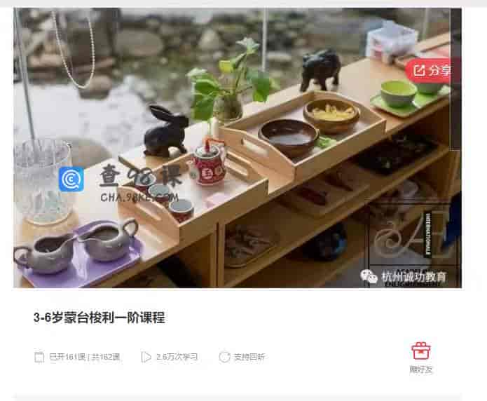 10387  3-6岁蒙台梭利一阶课程