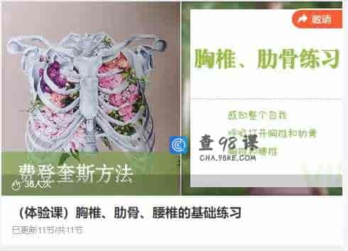 （体验课）胸椎、肋骨、腰椎的基础练习