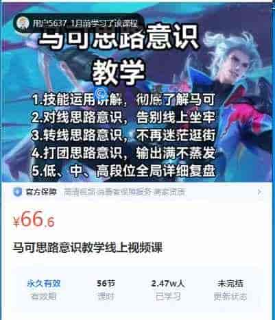 马可思路意识教学线上视频课