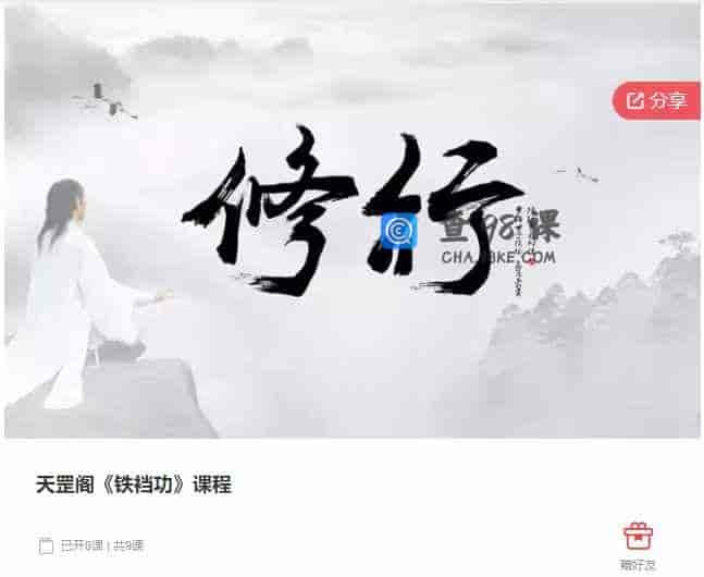 千聊 –  天罡阁《铁裆功》课程