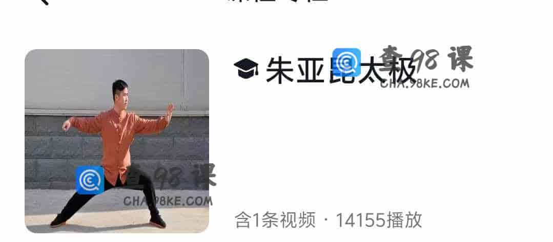 朱亚昆实用提高《太极48式散手》课程_朱亚昆太极-【54节】