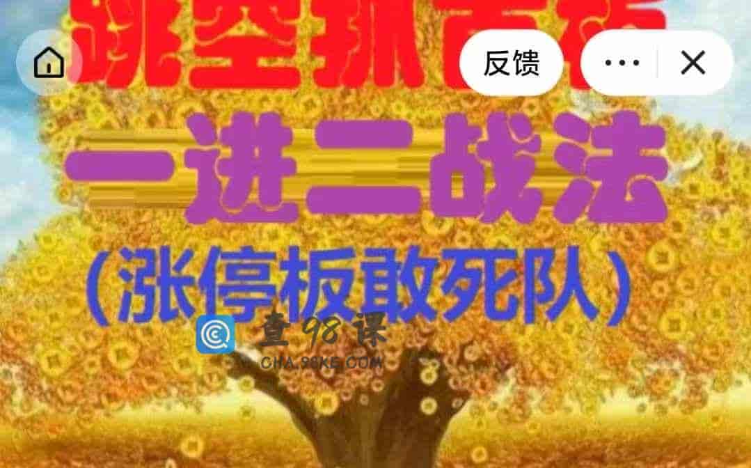 -《跳空抓首板》《一进二》不限时作业+学习-11