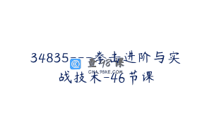 34835—拳击进阶与实战技术-46节课