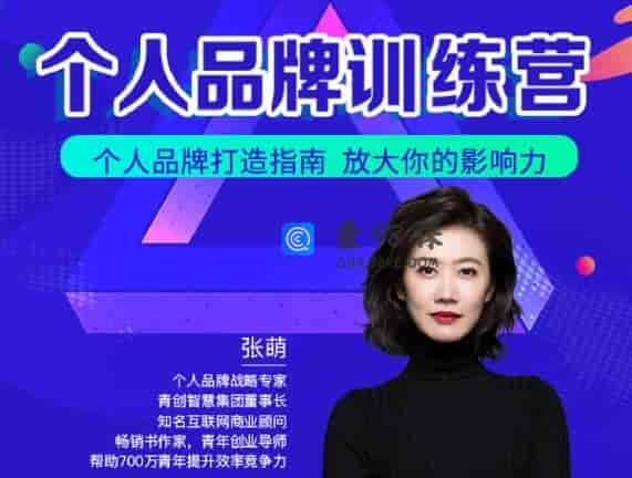 张萌 个人品牌训练营培训课程-个人品牌打造指南-放大你的影响力