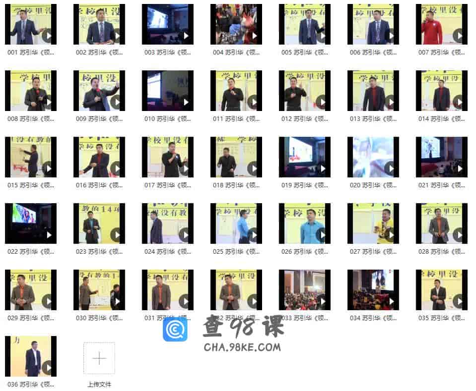 苏引华《领袖思维》（36集）视频
