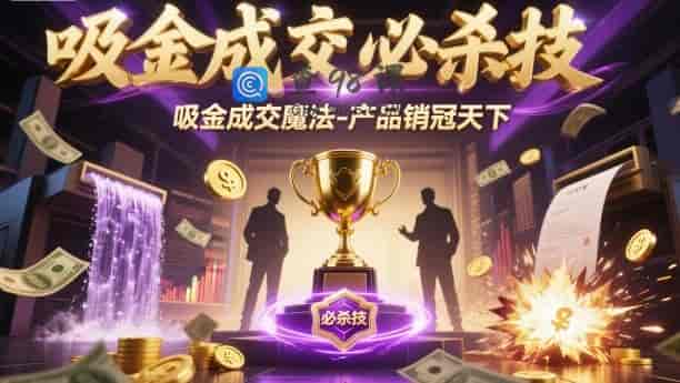 吸金成交必杀技，吸金成交魔法-产品销冠天下
