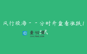 风行股海－－分时开盘看涨跌13式