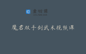 魔君双手剑武术视频课