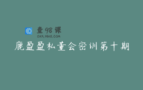 鹿盈盈私董会密训第十期