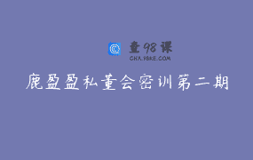 鹿盈盈私董会密训第二期